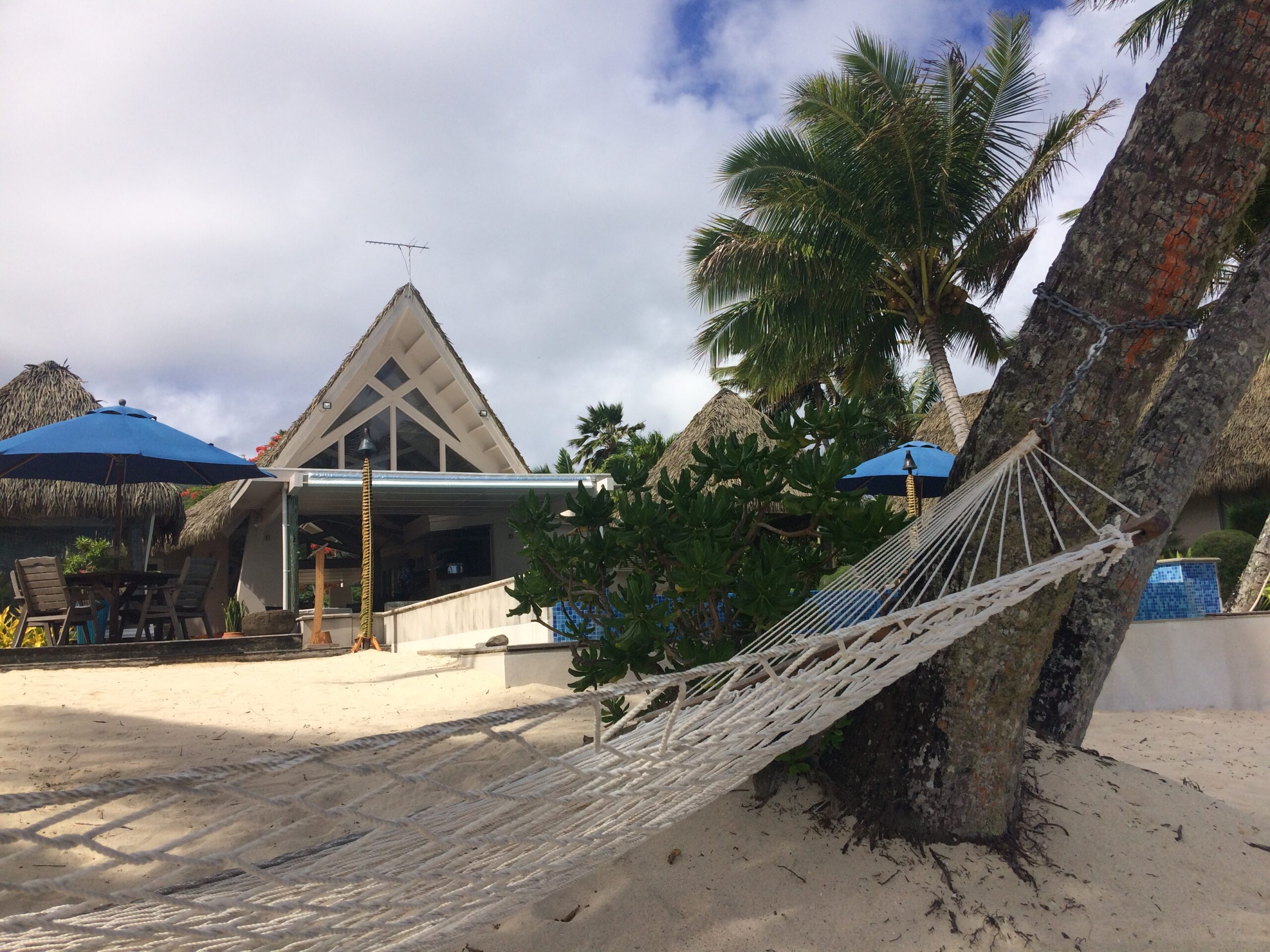 Moana-Sands-Beachfront-Hotel-Rarotonga - Sidder Under En Palme