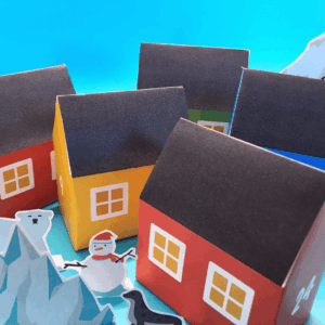 Julehusene-i-Groenland-Lou-Noire-farvede-huse-i-Groenland