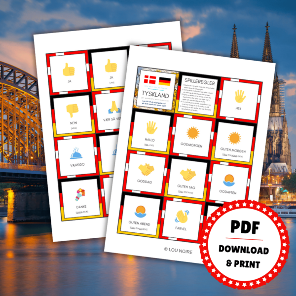 Spil med ord på ferien - Tyskland - Lou Noire - Lær tysk Spil med ord på ferien - Tyskland - Lou Noire - Lær tysk