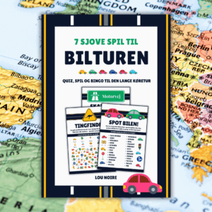 Cover - 7 sjove spil til bilturen - Lou Noire