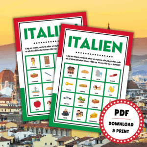 Ferie i Italien - Bingo på italiensk - Lou Noire