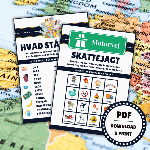 Rejsespil - 7 sjove spil til bilturen - Lou Noire Rejsespil - 7 sjove spil til bilturen - Lou Noire