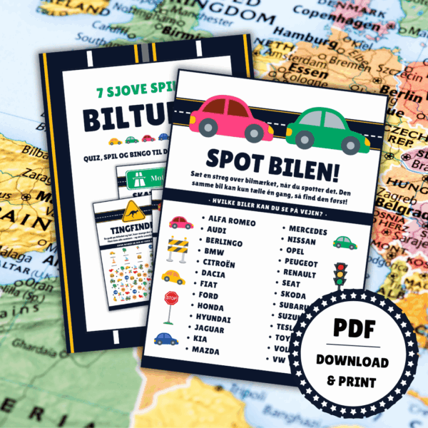 Underholdning til bilferie - 7 sjove spil til bilturen - Lou Noire Underholdning til bilferie - 7 sjove spil til bilturen - Lou Noire