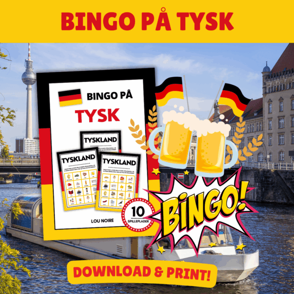 Bingo på tysk - Lou Noire - Print selv Bingo på tysk - Lou Noire - Print selv