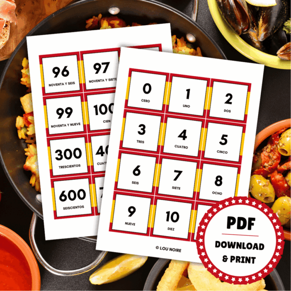 Lær at tælle på spansk - Lou Noire - Lær spansk sprogspil