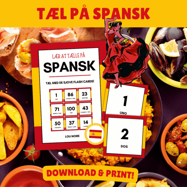 Lær at tælle på spansk - Lou Noire - Print selv