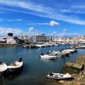 Havnen i Faro - SidderUnderEnPalme