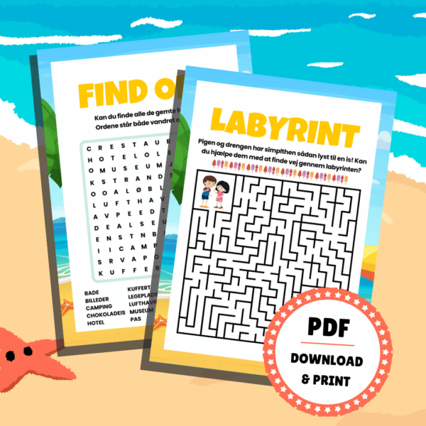 Lou Noire - 8 sjove spil til ferien - Labyrint Lou Noire - 8 sjove spil til ferien - Labyrint