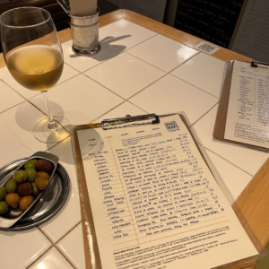 SidderUnderEnPalme - Porbar el Buen Bar, Alicante - Menu