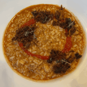 SidderUnderEnPalme - Time Out Market i Lissabon - Risotto