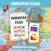 Europas flag - Lou Noire - Print selv