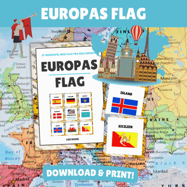 Europas flag - Lou Noire - Print selv