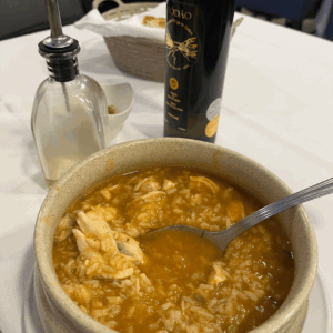 Fiskesuppe på A Maritima do Restelo i Belem, Lissabon - SidderUnderEnPalme