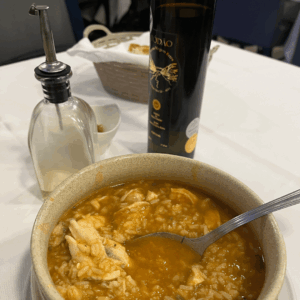 SidderUnderEnPalme - Arroz com bacalau på Marítima Do Restelo