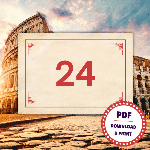 En julekalender med 24 facts om Romerriget - Lou Noire - Quizkalender En julekalender med 24 facts om Romerriget - Lou Noire - Quizkalender