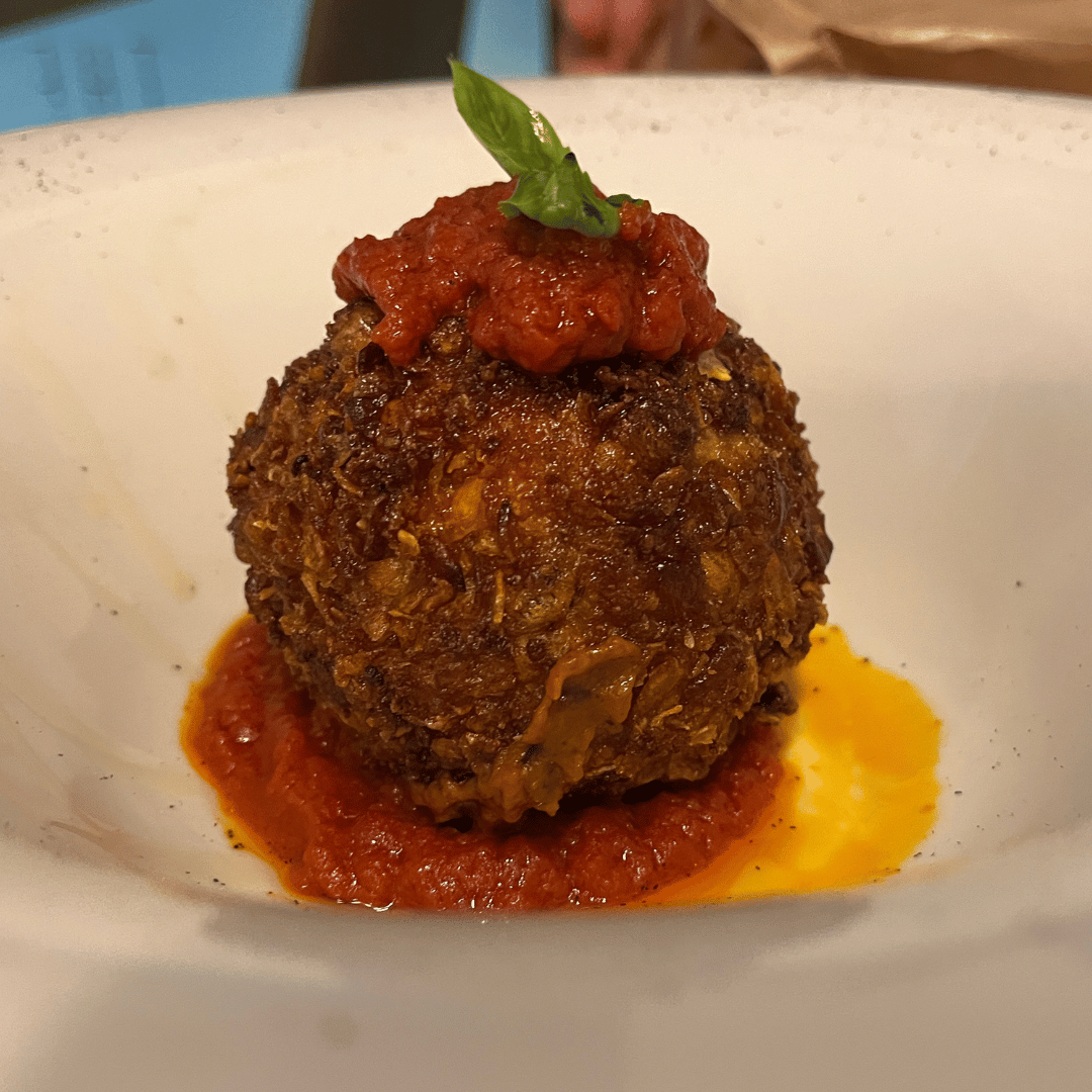 Arancini på The One Ristorante, Napoli - SidderUnderEnPalme Arancini på The One Ristorante, Napoli - SidderUnderEnPalme