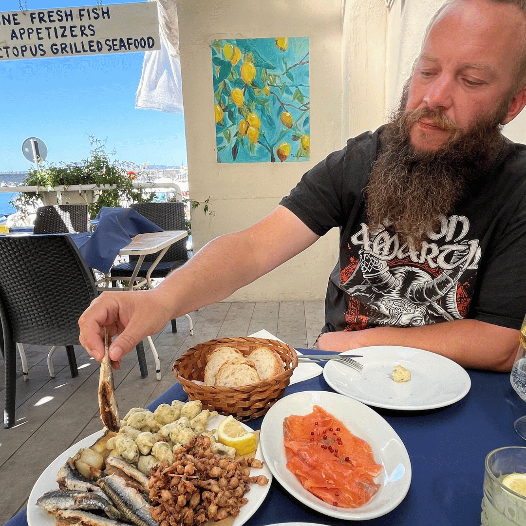 Fisk på Il Veliero, Torre del Greco, Napoli - SidderUnderEnPalme Fisk på Il Veliero, Torre del Greco, Napoli - SidderUnderEnPalme
