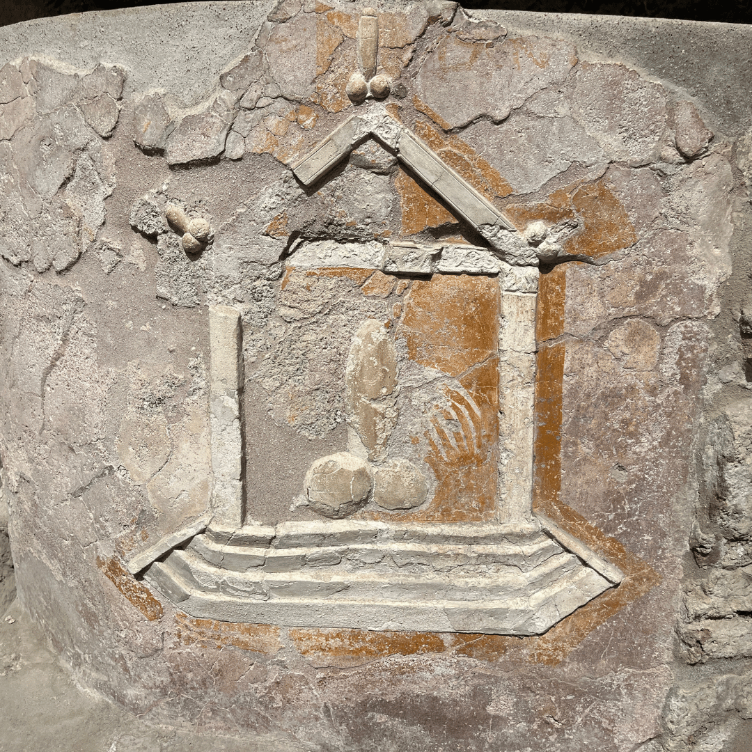 Gadekunst i Pompei - SidderUnderEnPalme Gadekunst i Pompei - SidderUnderEnPalme