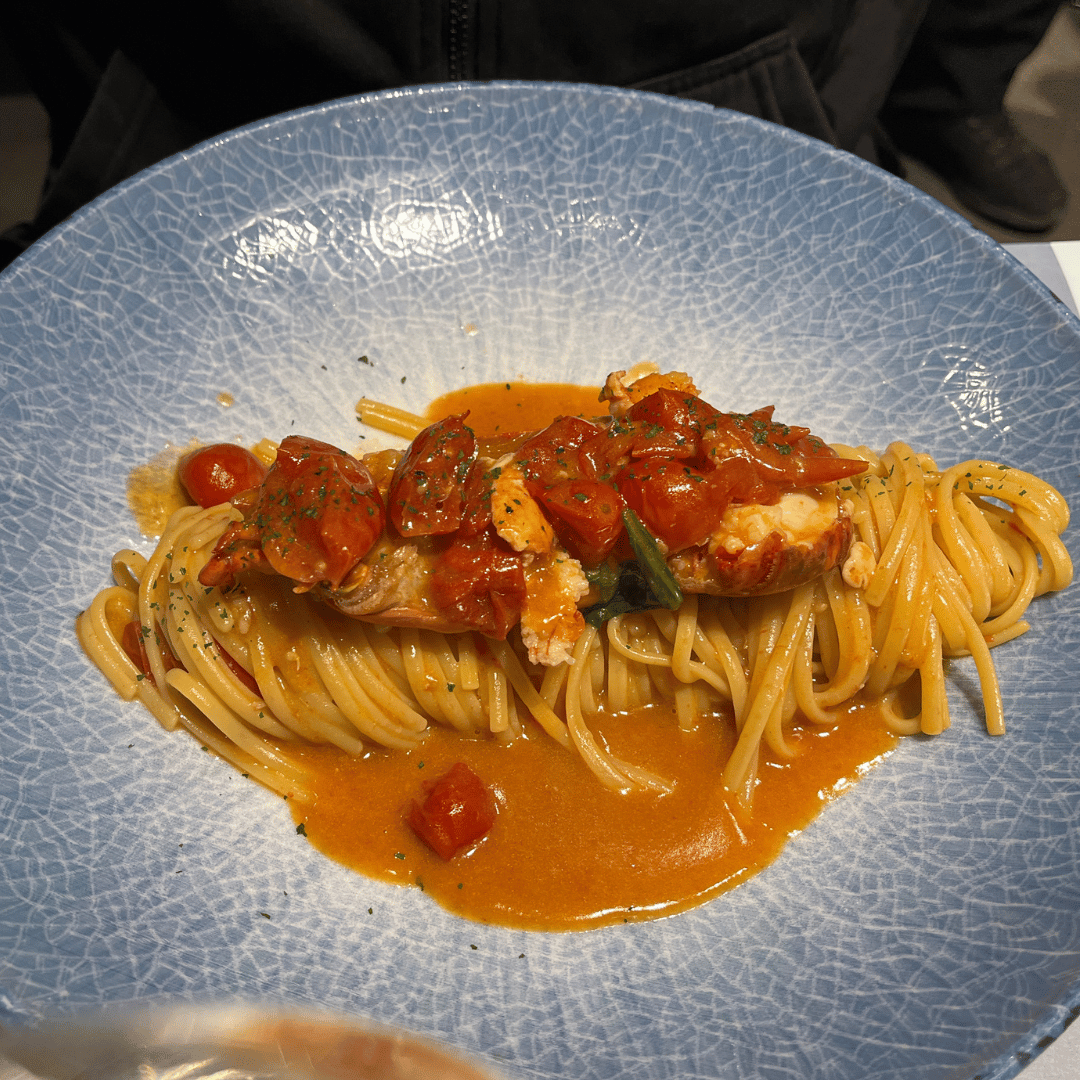 Pasta på Coremare, Torre del Greco, Napoli - SidderUnderEnPalme Pasta på Coremare, Torre del Greco, Napoli - SidderUnderEnPalme
