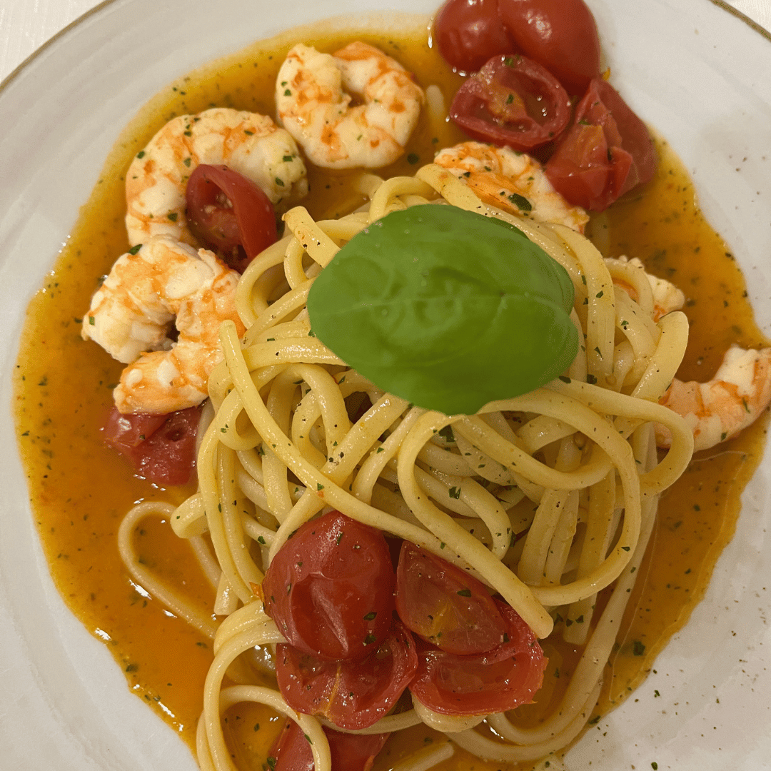 SidderUnderEnPalme - Barletta, Italien - Pasta på Al Tettuccio SidderUnderEnPalme - Barletta, Italien - Pasta på Al Tettuccio