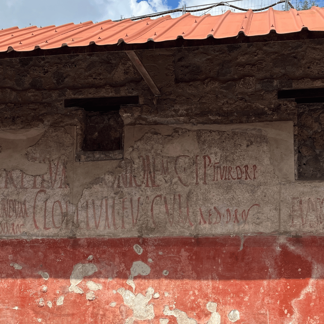 Valgplakater på husmus i Pompei - SidderUnderEnPalme Valgplakater på husmus i Pompei - SidderUnderEnPalme